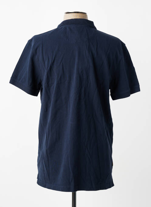 Polo stretch manches courtes bleu DAYTONA homme