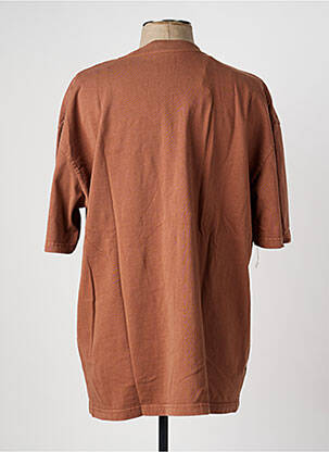 T-shirt coupe droite manches courtes marron DAYTONA homme