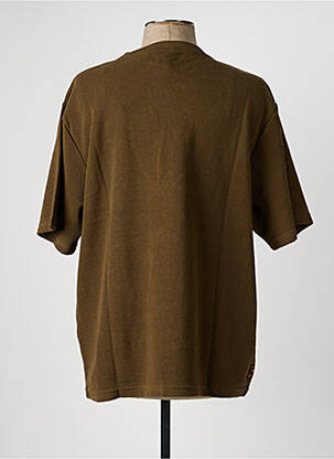 T-shirt coupe droite manches courtes vert DAYTONA homme