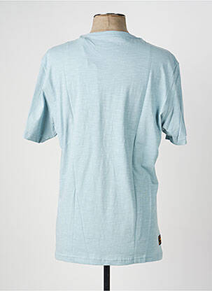 T-shirt coupe droite manches courtes bleu DAYTONA homme