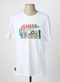 T-shirt coupe droite manches courtes blanc DAYTONA homme