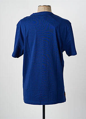 T-shirt coupe droite manches courtes bleu DAYTONA homme