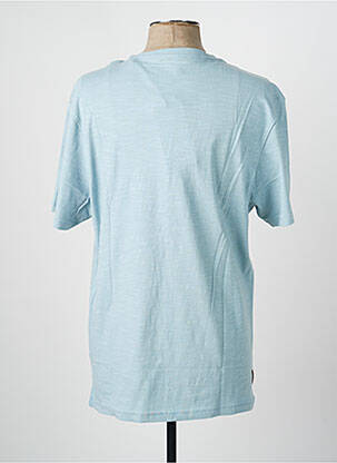T-shirt coupe droite manches courtes bleu DAYTONA homme