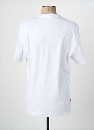 T-shirt coupe droite manches courtes blanc DAYTONA homme