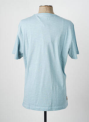 T-shirt coupe droite manches courtes bleu DAYTONA homme
