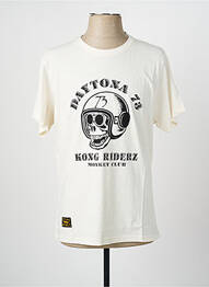 T-shirt stretch manches courtes beige DAYTONA homme