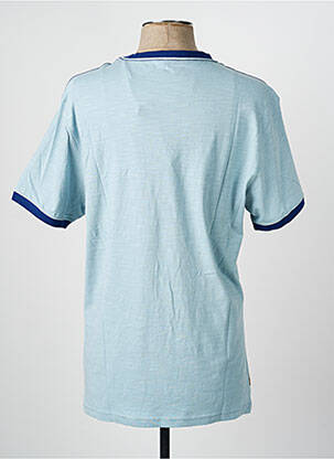 T-shirt coupe droite manches courtes bleu DAYTONA homme