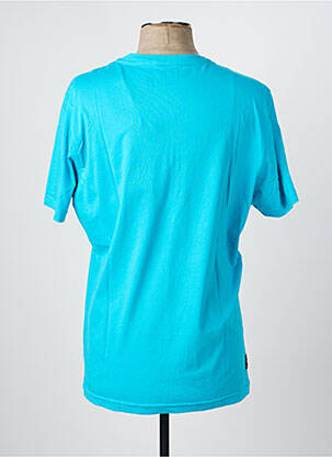 T-shirt broderie manches courtes bleu DAYTONA homme
