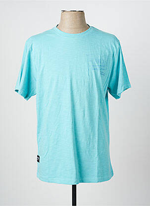 T-shirt coupe droite manches courtes bleu DAYTONA homme