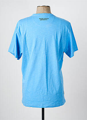 T-shirt coupe droite manches courtes bleu DAYTONA homme