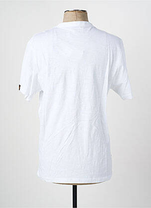 T-shirt coupe droite manches courtes blanc DAYTONA homme