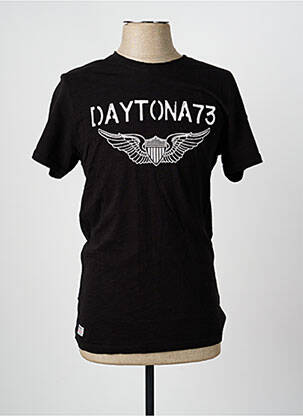 T-shirt coupe droite manches courtes noir DAYTONA homme