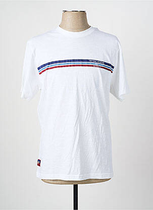 T-shirt coupe droite manches courtes blanc DAYTONA homme