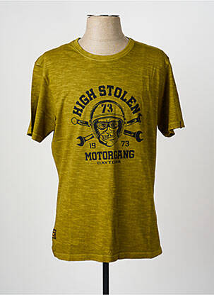 T-shirt tissage chiné manches courtes vert DAYTONA homme