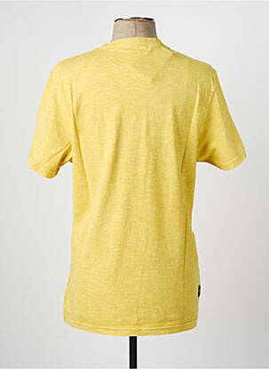 T-shirt coupe droite manches courtes jaune DAYTONA homme