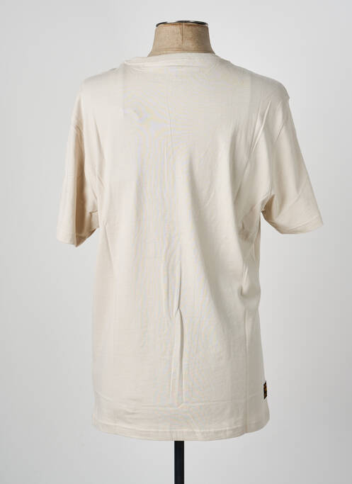 T-shirt coupe droite manches courtes beige DAYTONA homme