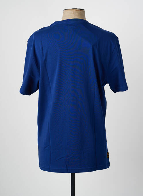 T-shirt coupe droite manches courtes bleu DAYTONA homme
