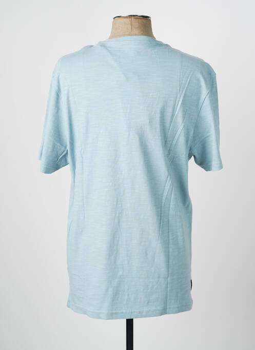 T-shirt coupe droite manches courtes bleu DAYTONA homme