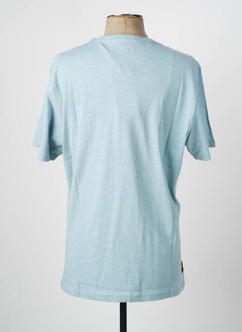 T-shirt coupe droite manches courtes bleu DAYTONA homme