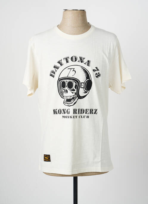 T-shirt stretch manches courtes beige DAYTONA homme