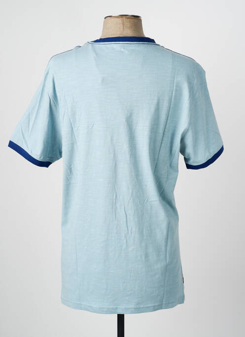 T-shirt coupe droite manches courtes bleu DAYTONA homme