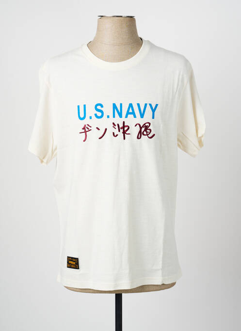 T-shirt stretch manches courtes beige DAYTONA homme