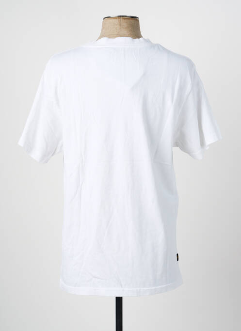 T-shirt coupe droite manches courtes blanc DAYTONA homme
