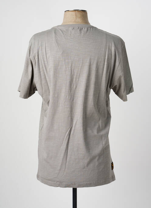 T-shirt coupe droite manches courtes gris DAYTONA homme