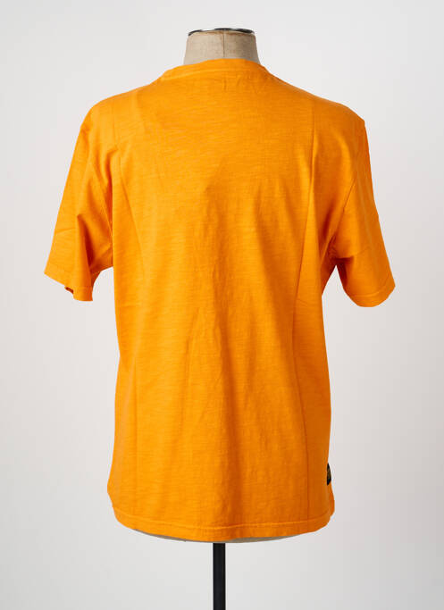 T-shirt coupe droite manches courtes orange DAYTONA homme