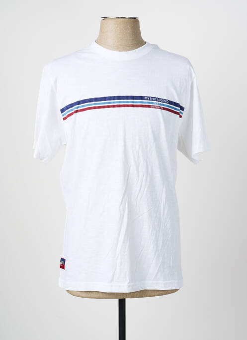 T-shirt coupe droite manches courtes blanc DAYTONA homme