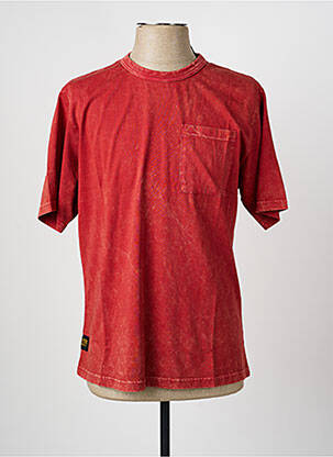 T-shirt coupe droite manches courtes rouge DAYTONA homme