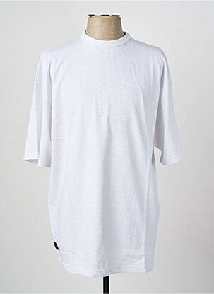 T-shirt tissage jersey manches courtes blanc DAYTONA homme