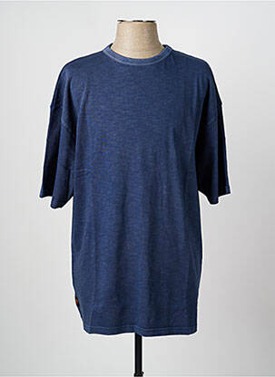 T-shirt tissage jersey manches courtes bleu fonce DAYTONA homme