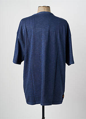 T-shirt tissage jersey manches courtes bleu fonce DAYTONA homme