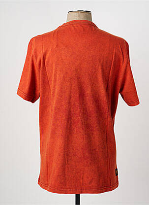 T-shirt coupe droite manches courtes orange DAYTONA homme