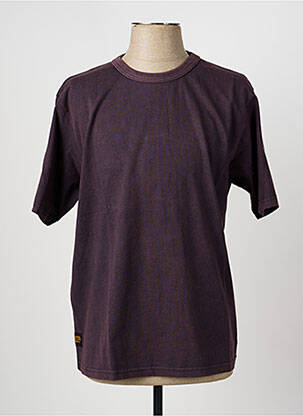 T-shirt coupe droite manches courtes violet DAYTONA homme
