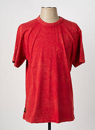 T-shirt coupe droite manches courtes rouge DAYTONA homme