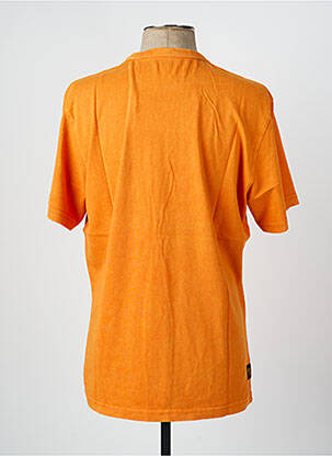 T-shirt coupe droite manches courtes orange DAYTONA homme