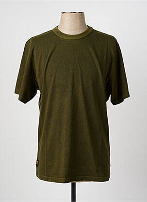 T-shirt coupe droite manches courtes vert DAYTONA homme