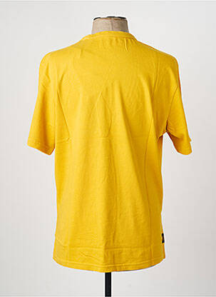 T-shirt coupe droite manches courtes jaune DAYTONA homme