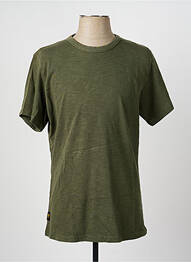T-shirt coupe droite manches courtes vert DAYTONA homme