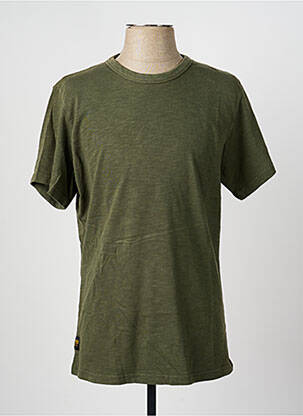 T-shirt coupe droite manches courtes vert DAYTONA homme