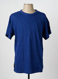 T-shirt coupe droite manches courtes bleu DAYTONA homme