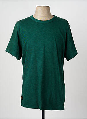 T-shirt coupe droite manches courtes vert DAYTONA homme