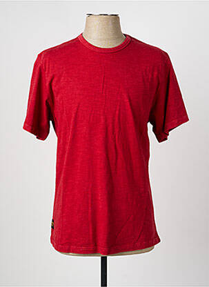 T-shirt coupe droite manches courtes rouge DAYTONA homme