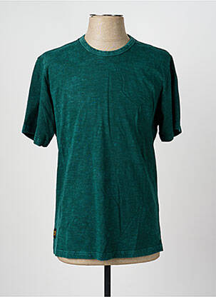 T-shirt coupe droite manches courtes vert DAYTONA homme