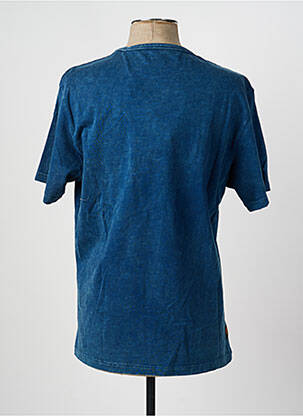 T-shirt coupe droite manches courtes bleu DAYTONA homme