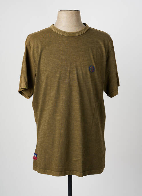 T-shirt coupe droite manches courtes vert DAYTONA homme