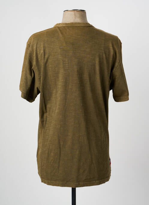 T-shirt coupe droite manches courtes vert DAYTONA homme