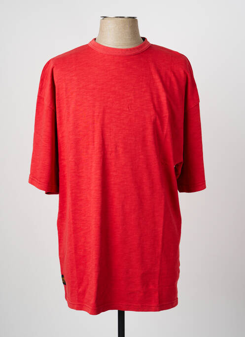 T-shirt tissage jersey manches courtes rouge DAYTONA homme